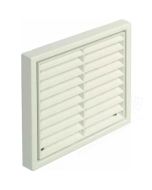 DOMUS F6904W 150MM(6") EASIPIPE RIGID DUCT LOUVERED EXTERNAL GRILLE W/ FLYSCREEN