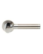 SWL1009DUO LUCERNA STEELWORX SWL LEVER SCREW ON ROSE-DUAL FINISH-SOLID