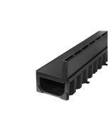 ACO 319561 BRICKSLOT HEXDRAIN SLOT DRAIN CHANNEL A15 - 1M C/W BLACK PLASTIC COVER