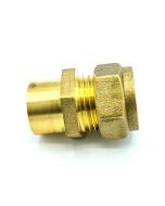 CCFI1538 TESLA 15MM X 3/8" FEMALE STRAIGHT COUPLING BRASS