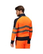 TRA625-5LV REGATTA HI-VIS PRO 3 LAYER SOFTSHELL JACKET ORANGE & NAVY XL