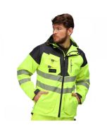 TRA340-9PQ REGATTA TACTICAL HI-VIS JACKET YELLOW/GREY MED