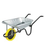 WALSALL CGVPP CONTRACTOR GALV 85 LTR BUILDERS WHEELBARROW - PUNCTURE PROOF