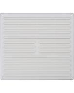 (C) 1212WF TIMLOC WHITE LOUVRE VENT WITH FLYSCREEN 9" X 9"