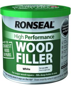 (C) RONSEAL 35305 HIGH PERFORMANCE WOOD FILLER WHITE 550G TUB