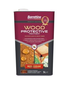 PTRC005 BARRETTINE PROTECTIVE WOOD TREATMENT RED CEDAR 5LTR