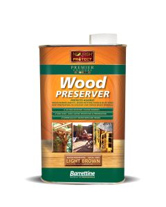 WOLB001 BARRETTINE  WOOD PRESERVER LIGHT BROWN 1LTR