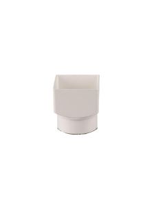 BRETT MARTIN BR591A SQ TO ROUND GUTTER ADAPTOR WHITE