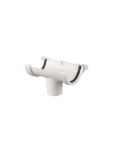 (C) BRETT MARTIN BR045A ROUND GUTTER RUNNING OUTLET WHITE