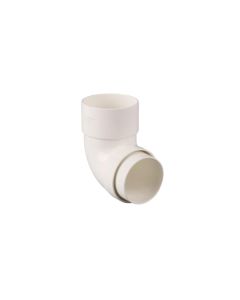 (C) BRETT MARTIN BR208A ROUND DOWNPIPE 92.5 DEGREE BEND WHITE