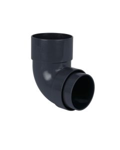 BRETT MARTIN BR208B ROUND DOWNPIPE 92.5 DEGREE BEND BLACK