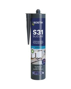 BOSTIK 30623019 PRO SEALANT S31 SANITARY SILICONE WHITE 310ml