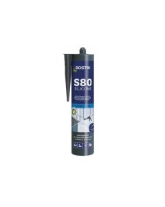 BOSTIK 30623294 PRO SEALANT S80 GLAZ SILICONE WHITE 310ml