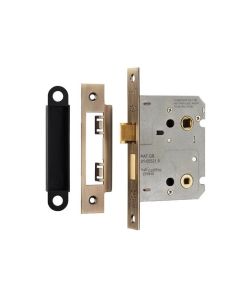 BAE5030AB EASI-T BATHROOM LOCK 76MM RESIDENTIAL ANTIQUE BRASS