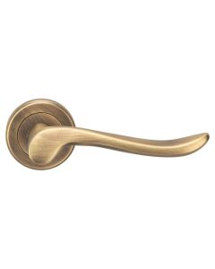 ZIN3130AB SERROZZETTA VERDUN LEVER ON ROUND ROSE ANTIQUE BRASS