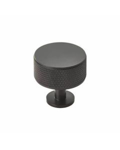 FTD703MB KNURLED CABINET RADIO KNOB MATT BLACK 35MM