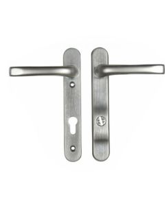 MILA BX050309 STANDARD SECURITY UPVC DOOR HANDLE PZ 122MM C/C CHROME