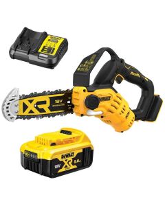 DEWALT XR 18V 20CM PRUNING SAW C/W 5ah BATTERY DEWMPS520P1