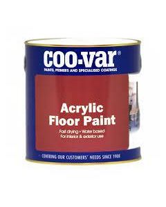 COOVAR ACRYLIC FLOOR PAINT WHITE 2.5L