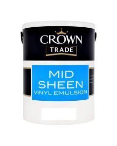 *CLEARANCE* CROWN TRADE MID SHEEN BRILLIANT WHITE 5LTR