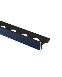 BLACK GLOSS STRAIGHT EDGE TILE TRIM 2.5M X 8MM