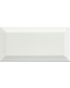 BEVEL BRICK WHITE 200MM X 100MM X 7.5MM  TILE  [BOX-50]   [1.0 M2 - PACK]