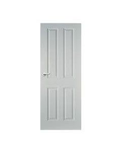 GRAINED 4 PANEL MOULDED FD30 FIRE DOOR 2'6" X 6'6" X 44MM - CANHH26