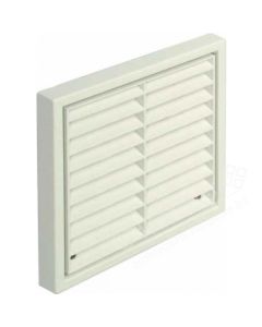 DOMUS F5904W 125MM(5") EASIPIPE RIGID DUCT LOUVERED EXTERNAL GRILLE W/ FLYSCREEN