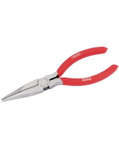 67869 DRAPER REDLINE LONG NOSE PLIERS WITH PVC DIPPED HANDLES  160MM