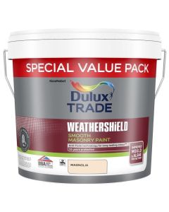 5583720 DULUX TRADE WEATHERSHIELD SMOOTH MASONRY MAGNOLIA 7.5LTR