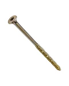 FFT420Y- FORGEFAST ELITE LOW-TORQUE  CSK-ZY WOOD SCREW  4.0 x 20mm [BOX-200]