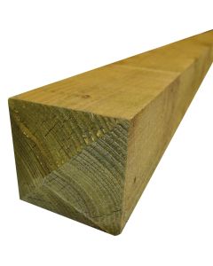 (C) GREEN PRESSURE TREATED FENCE POST (6FT) - 1800 x 75 x 75MM