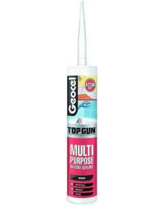 6001095/C23 TOP GUN ALL PURPOSE SILICONE SEALANT WHITE C3 PACK