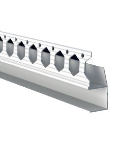 SGU15-6 PVCU ARCHITRAVE SHADOW GAP U PROFILE 3.0M WHITE