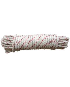 NO.3193-006 RED SPOT SASH CORD 6.5MM X 12.5 MTR HANK