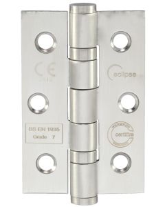 J14852 ECLIPSE STAINLESS STEEL BALL BEARING HINGE G7 (40KG) 76 X 51MM G7 - [PAIR]