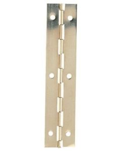 NPH2 NICKEL PLATED ON STEEL PIANO HINGE 6FT