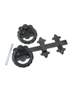 NO.4017-815 BLACK ANTIQUE LARGE RING GATE LATCH