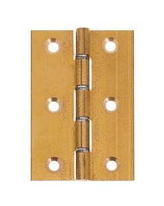 J14730 ECLIPSE DOUBLE STEEL WASHERED SOLID BRASS BUTT HINGE 102 X 67MM - [PR] PRE PACK