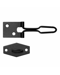 NO.4321-949 WIRE HASP & STAPLE 4" BLACK