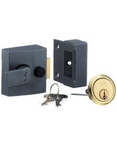 YALE P-85-DMG-PB-40 NIGHT LATCH HIGH SECURITY P85 40MM GREY