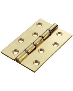 HDSW2/BP CARLISLE BRASS DOUBLE STEEL WASHERED HINGE  102 X 67 X 2.2MM BRASS [PK-2]