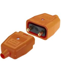 PPJ008PT 10AMP 2 PIN ORANGE CONNECTOR