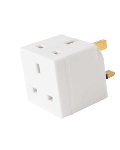 PPJ020X 13A 2 WAY ADAPTOR UNFUSED