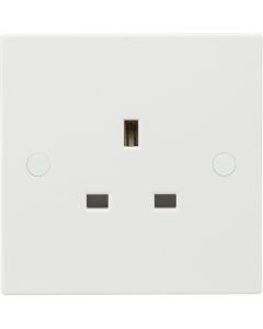 PPJ080T ASTA 1 GANG 13AMP UNSWITCHED SOCKET WHITE