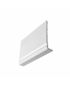 KESTREL OGEE FASCIA BOARD 405MM X 8MM X 5M - B/WHITE