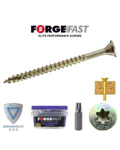 FFFS4255YT FORGEFAST MDF & CHIPBOARD FLOORING SCREW 4.2MM X 55MM [BOX - 200]