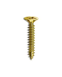 SPAX FLAT CSK POZI SCREWS YELLOW 3.0 X 40MM [PK X 20]