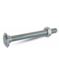 TIMCB640 FORGEFIX BZP STL CARR BOLT/NUT SQCUP HEX BOLT/NUT 40MM X M6