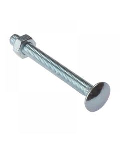 TIMCB6100 FORGEFIX BZP STL CARR BOLT/NUT SQCUP HEX BOLT/NUT 100MM X M6